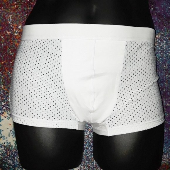 White Lightweight Silky Breathable Boxer Briefs - Picture 4 of 6